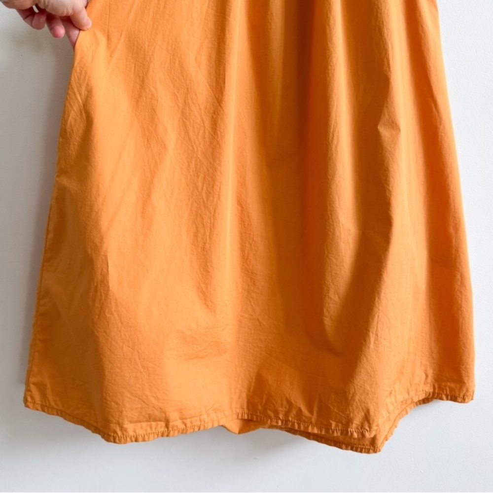 FAITHFULL THE BRAND • Deva Midi Dress In Plain Orange • XS - Picture 6 of 10